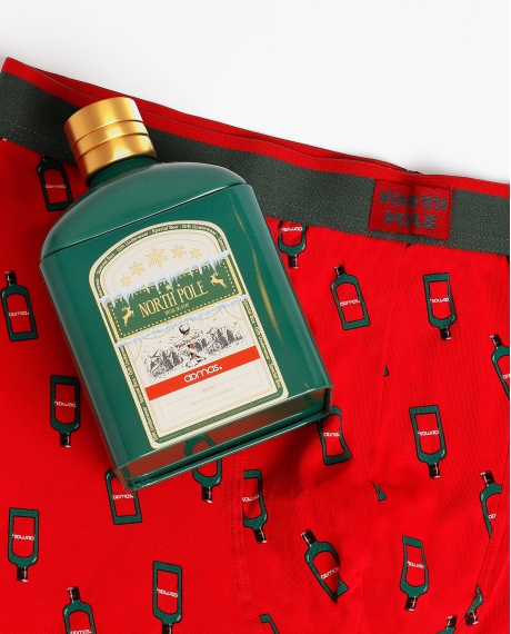 ADMAS Calzoncillo/Boxer North Pole para Hombre, (Caja 12 unidades) ROJO 2