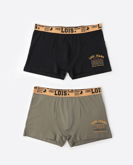 LOIS Calzoncillo/Boxer Star para Hombre, (Caja de 2 unidades) PACK FANTASIA
