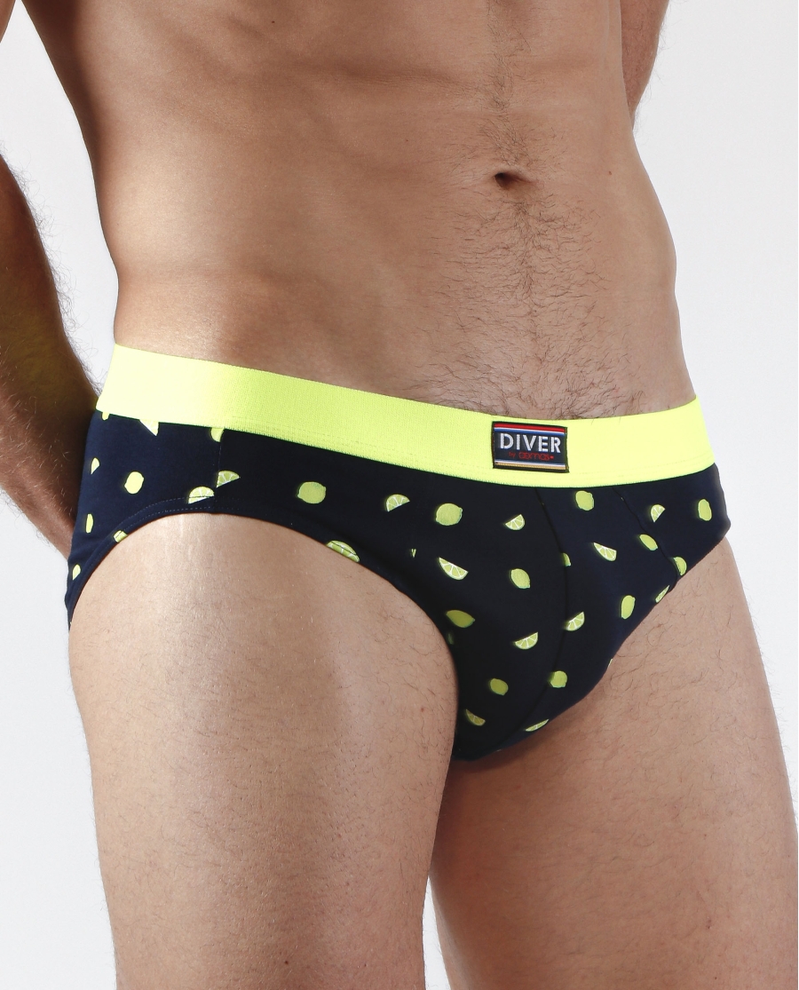 DIVER Calzoncillo/Slip Fruits para Hombre, (Caja de 2 unidades) PACK FANTASIA DIVER Calzoncillo/Slip Fruits para Hombre, (Caja de 2 unidades) PACK FANTASIA