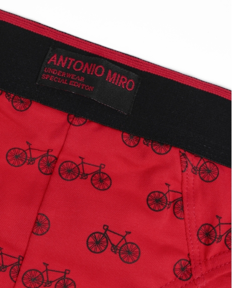 ANTONIO MIRO Calzoncillo/Slip Bike World Caja Metal Regalo para Hombre, (Caja 12 unidades) ROJO 2