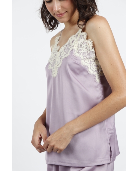 ADMAS CLASSIC Pijama Tirantes Soft Novia para Mujer MALVA 2
