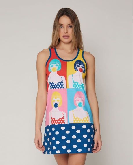 SANTORO Camisola Tirantes Pop para Mujer MULTICOLOR