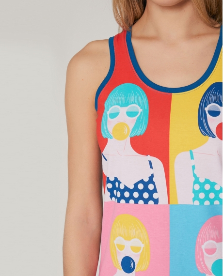 SANTORO Camisola Tirantes Pop para Mujer MULTICOLOR 2