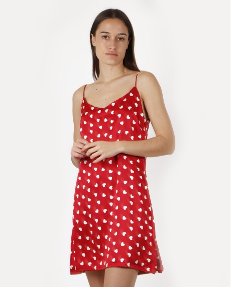 ADMAS Camisola Tirantes Love Christmas para Mujer ROJO RUBÍ 2
