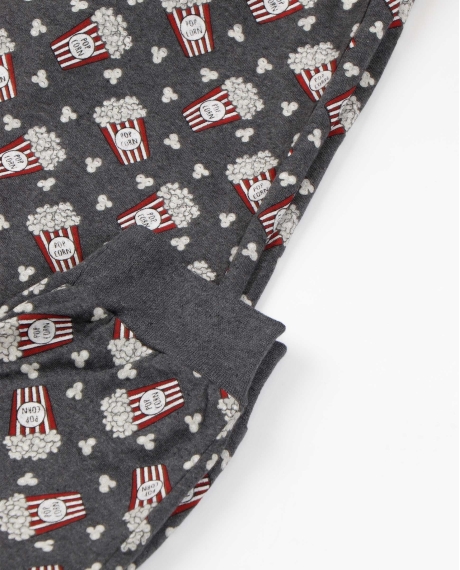 DIVER Pijama Manga Larga Pop Corn para Niño GRIS JASPE 2