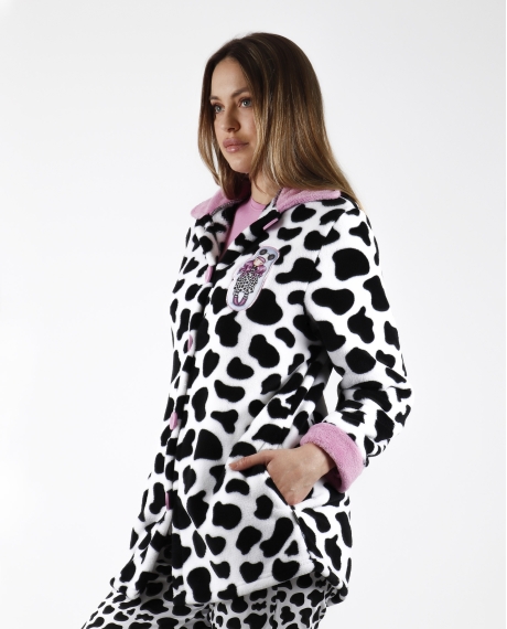 SANTORO GORJUSS Bata Manga Larga Calentita Northern Lights para Mujer ANIMAL PRINT 2