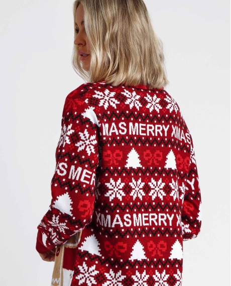 ADMAS Chaqueta Manga Larga Gingerbread para Mujer BURDEOS 2