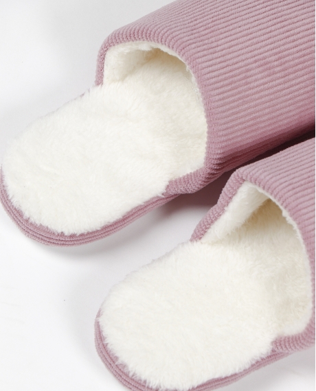 ADMAS Zapatillas De Estar Por Casa Rayas para Mujer ROSA 2