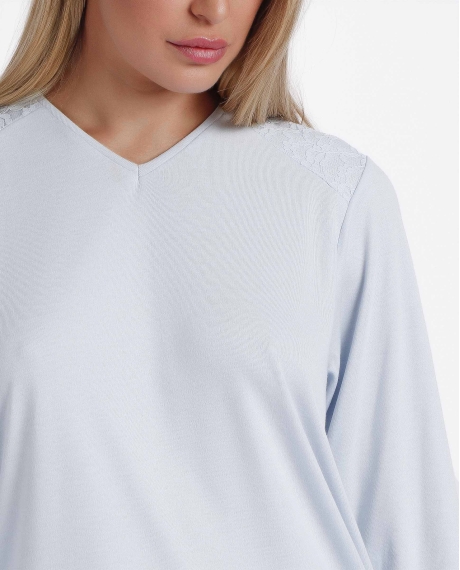 ADMAS CLASSIC Pijama Manga Larga Soft Forever Together para Mujer CIELO 2