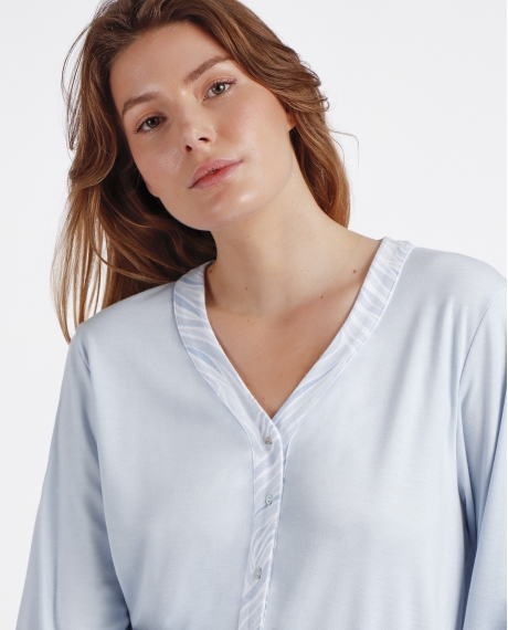 ADMAS CLASSIC Pijama Tapeta Manga Larga Soft Forever Together para Mujer CIELO 2