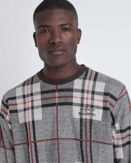 ADMAS MAGNIFIC Pijama Manga Larga Tartan para Hombre MARRON 2