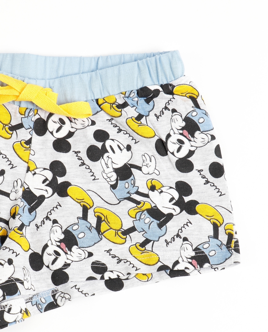DISNEY Pijama Sin Mangas Mickey Summer para Niña GRIS JASPE DISNEY Pijama Sin Mangas Mickey Summer para Niña GRIS JASPE