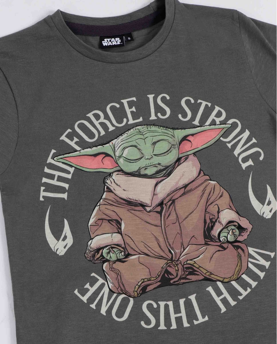 STAR WARS Pijama Manga Corta Baby Yoda para Niño CAQUI STAR WARS Pijama Manga Corta Baby Yoda para Niño CAQUI