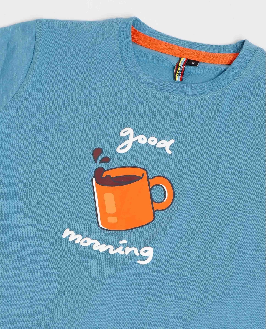 DIVER Pijama Manga Corta Morning para Niño ACERO DIVER Pijama Manga Corta Morning para Niño ACERO
