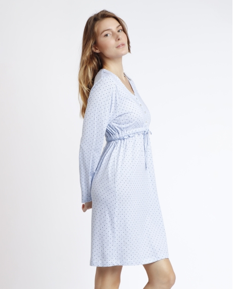 ADMAS CLASSIC Camisola Manga Larga Stripes & Dots para Mujer AZUL 2