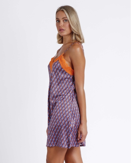 ADMAS ETHNIC Camisola Tirantes Tie & Lace para Mujer MORADO 2