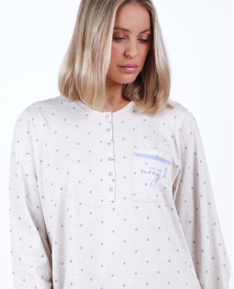 ADMAS CLASSIC Camisola Manga Larga You Are Enough para Mujer CRUDO 2