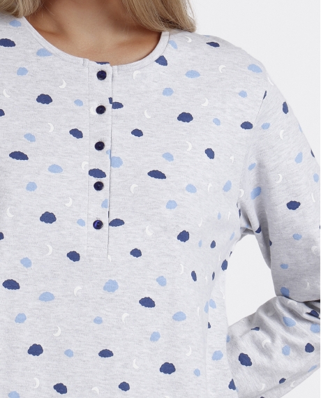ADMAS Camisola Manga Larga Cloudy Nights para Mujer GRIS JASPE 2