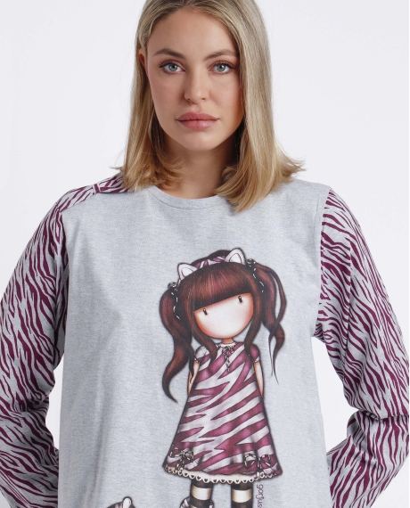 SANTORO Camisola Manga Larga Ruby Wild para Mujer GRIS JASPE 2