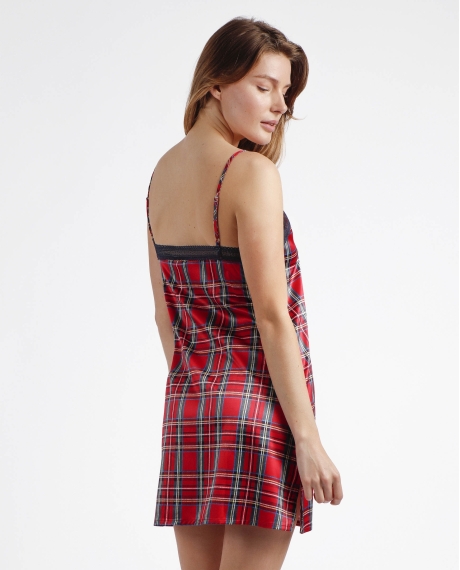 ADMAS CLASSIC Camisola Tirantes Scottish Fashion para Mujer ROJO 2