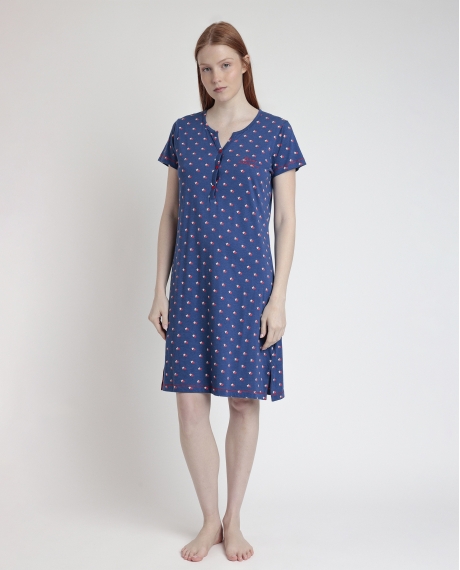 ADMAS Camisola Manga Corta Stares Dreams para Mujer MARINO