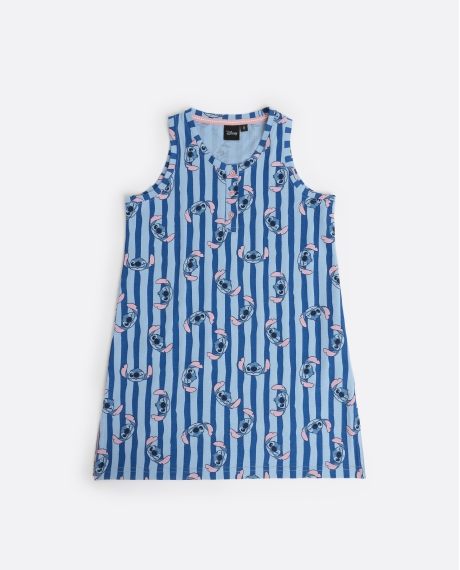 DISNEY Camisola Sin Mangas Stitch Waves para Niña AZUL