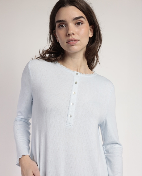 ADMAS CLASSIC Camisola Manga Larga Tapeta Romantic para Mujer AZUL 2