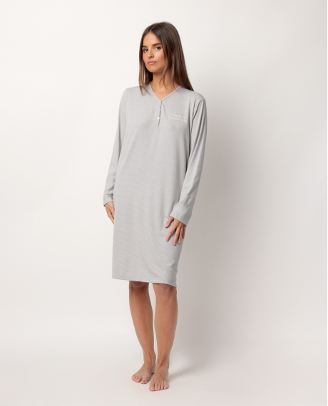STAY AT HOME Camisola Manga Larga Tapeta Sleep Is My Superpower para Mujer GRIS