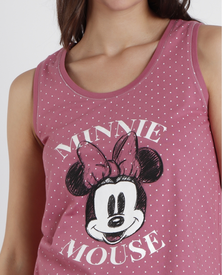 DISNEY Pijama Sin Mangas Dots & Sketches para Mujer ANCIENT PINK DISNEY Pijama Sin Mangas Dots & Sketches para Mujer ANCIENT PINK