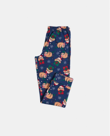 ADMAS Pijama Manga Larga Have a Lazy Christmas para Niño ROJO 2