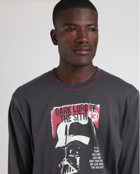 STAR WARS Pijama Manga Larga Punk Vader para Hombre MARENGO 2