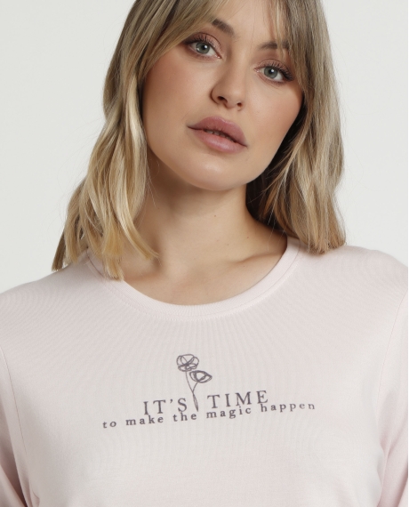 ADMAS CLASSIC Pijama Manga Larga Magic Time para Mujer PETALO 2