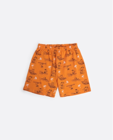 PEANUTS Pijama Manga Corta Summer Beagle para Niño NARANJA 2