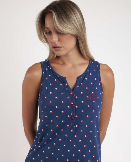 ADMAS Pijama Manga Corta Stares Dreams para Mujer MARINO 2