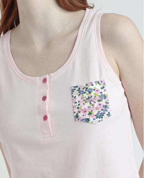 ADMAS Pijama Sin Mangas Sweet Garden para Mujer PETALO 2