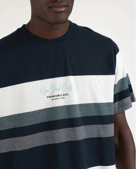 ADMAS Pijama Manga Corta New York City para Hombre AZUL 2
