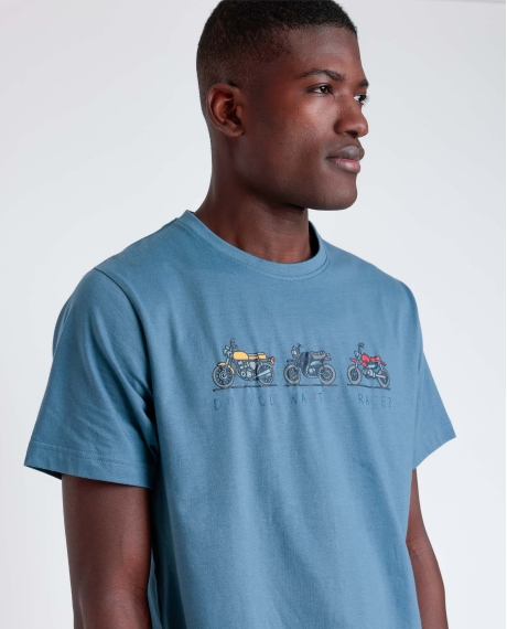 DIVER Pijama Manga Corta Race para Hombre AZUL 2