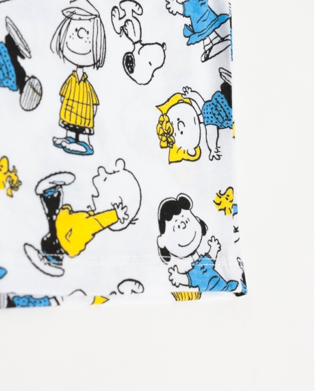 PEANUTS Pijama Manga Corta Party Friends para Niña BLANCO 2