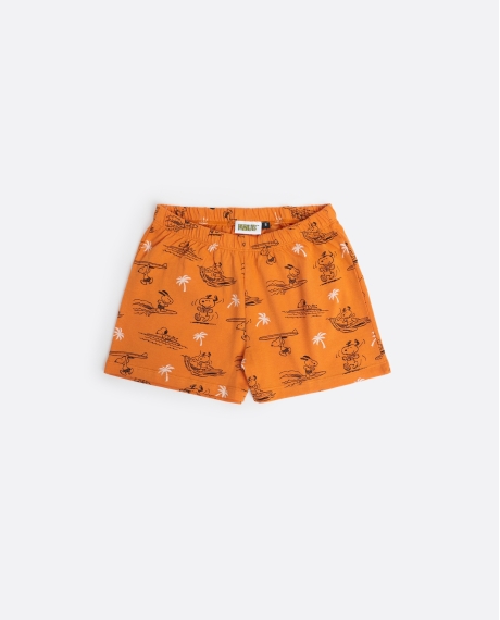 PEANUTS Pijama Sin Mangas Summer Beagle para Niña NARANJA 2