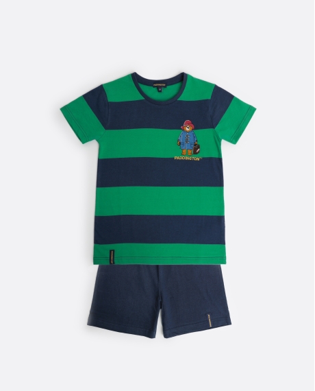 PADDINGTON Pijama Manga Corta Rugby Paws para Niño MARINO