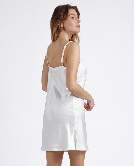 ADMAS CLASSIC Camisola Novia Tirantes Satin Luxe para Mujer BLANCO 2