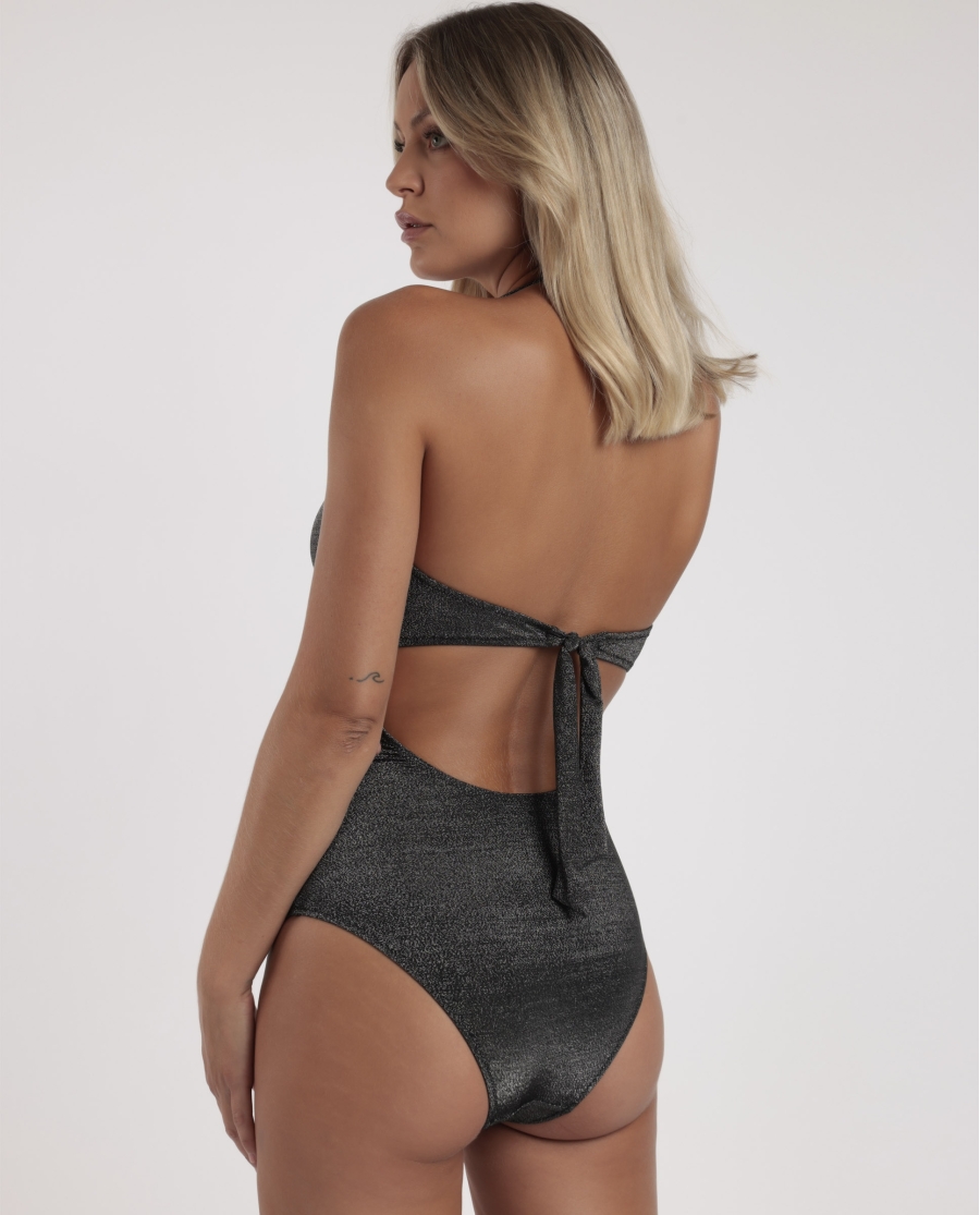 ADMAS Bañador Cut-Out Dazzler para Mujer NEGRO
