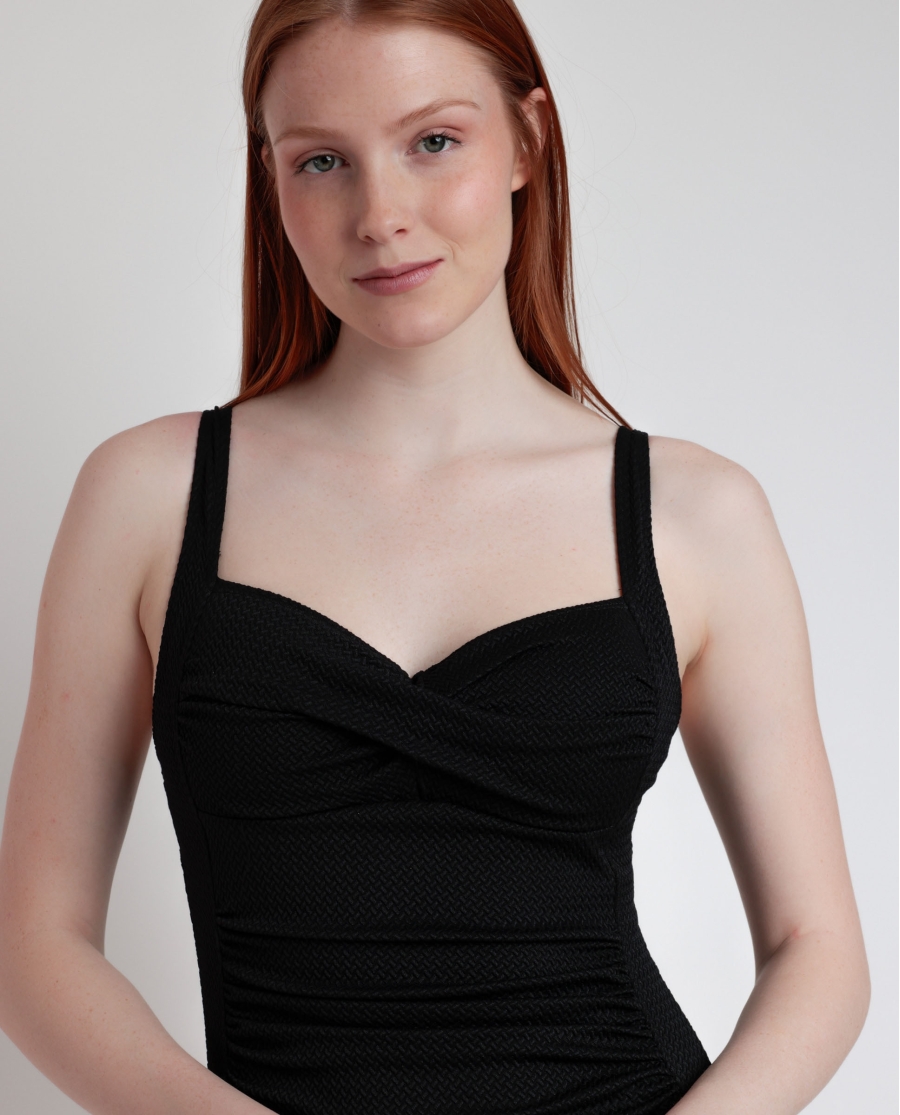 ADMAS Bañador Balconette Malibu Spirit para Mujer NEGRO