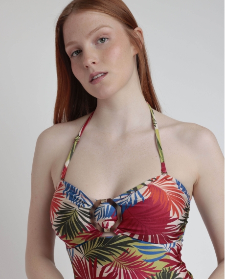 ADMAS Bañador Bandeau Desert Palm para Mujer MULTICOLOR 2