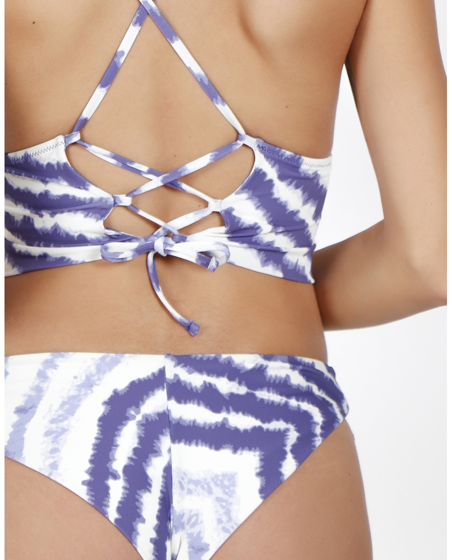 ADMAS Bikini Top Tie & Dye para Mujer AZUL ADMAS Bikini Top Tie & Dye para Mujer AZUL