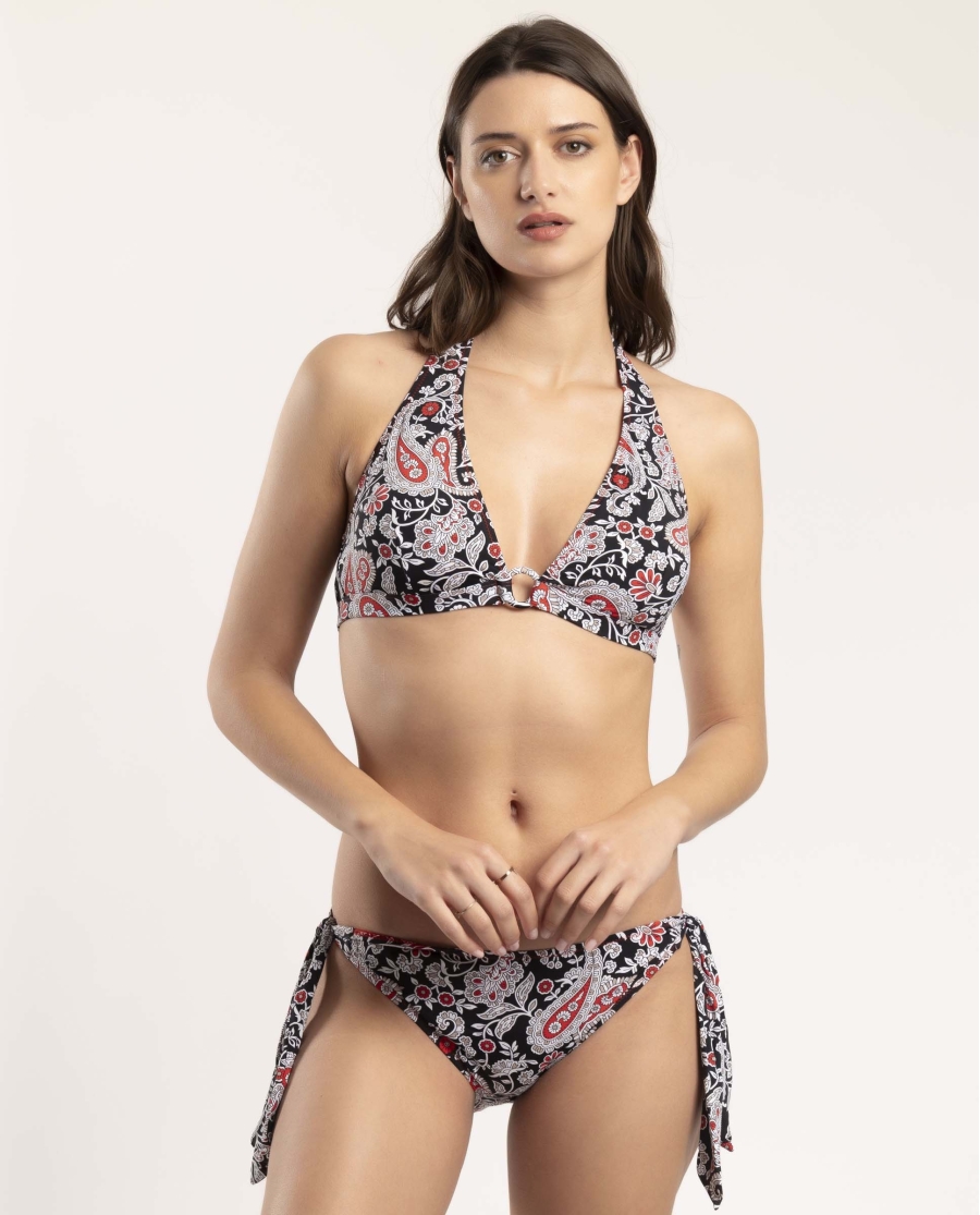 ADMAS Bikini Halter Black Cachemire para Mujer NEGRO ADMAS Bikini Halter Black Cachemire para Mujer NEGRO