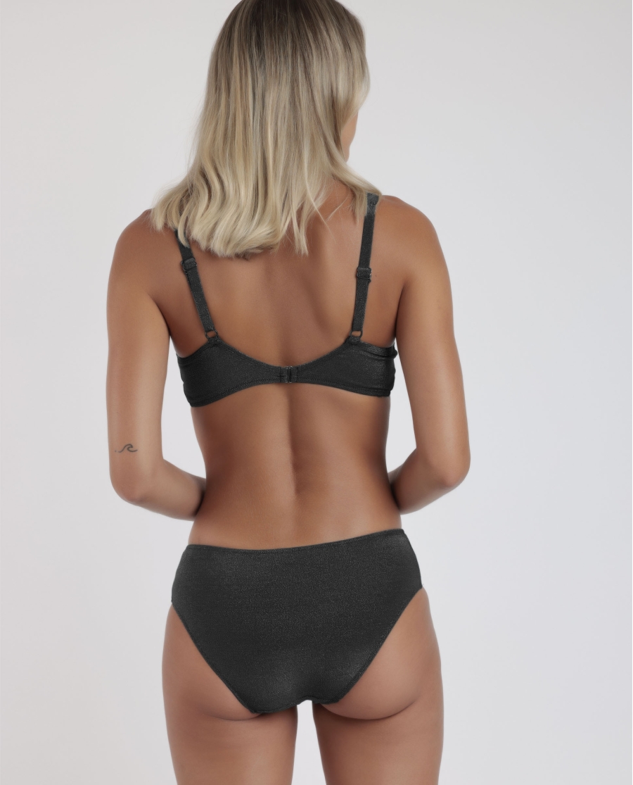 ADMAS Bikini Bandeau Capacidad Classic Bright para Mujer NEGRO