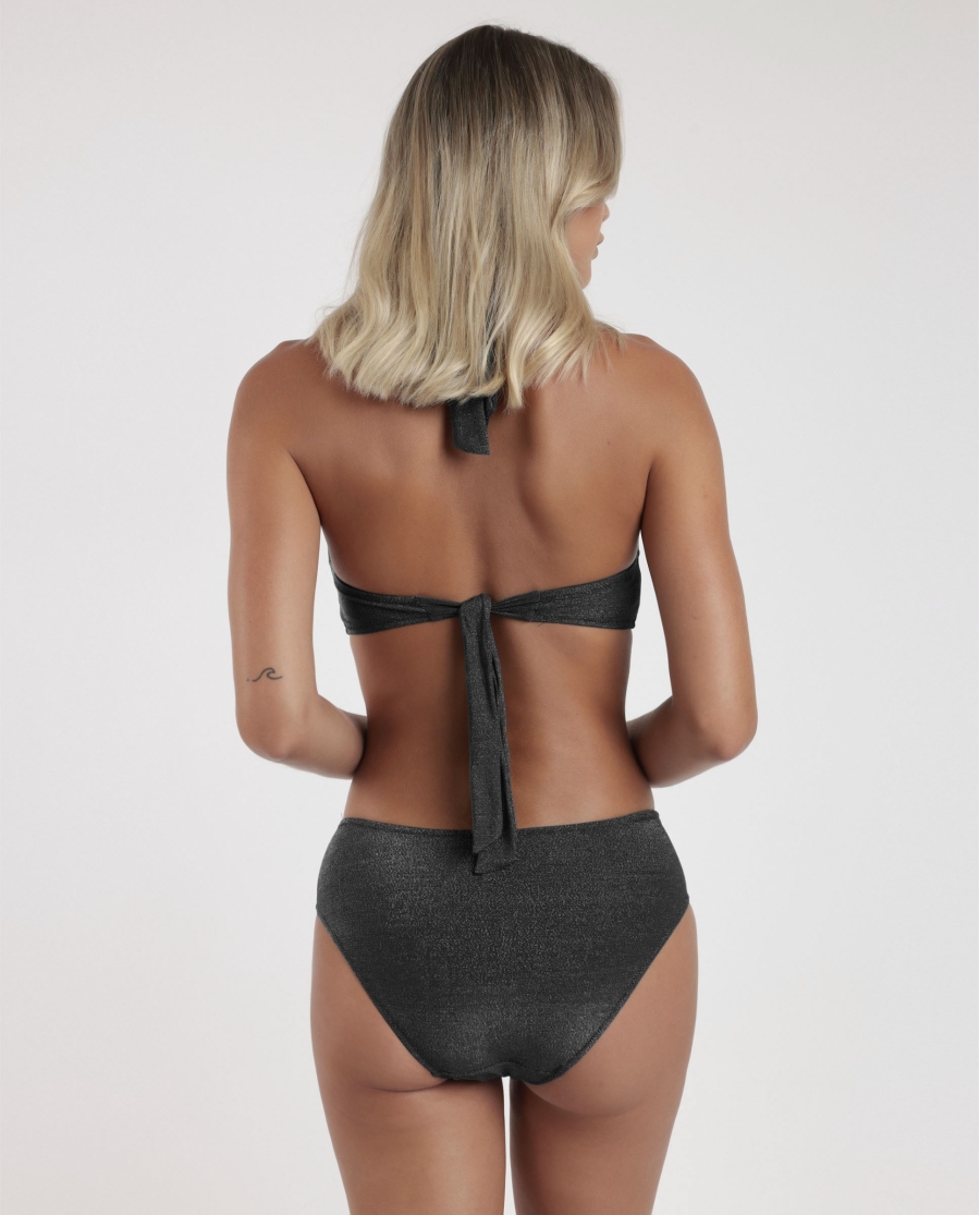 ADMAS Bikini Halter Dazzler para Mujer NEGRO