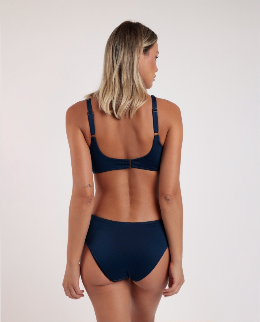 ADMAS Bikini Capacidad Gold Leaves para Mujer MARINO