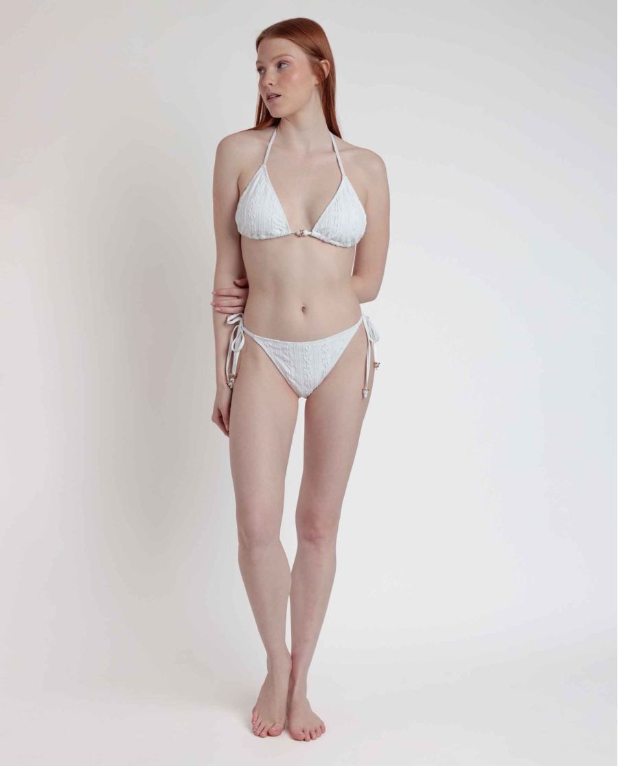 ADMAS Bikini Triángulo Island para Mujer BLANCO